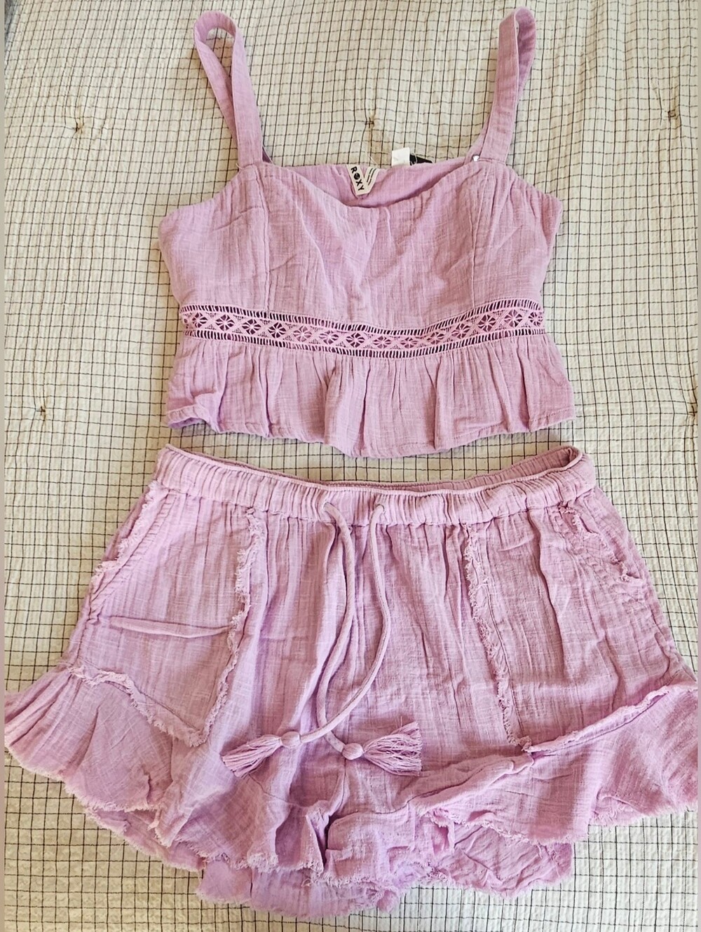 NWT Roxy Cami & Shorts Set L/XL